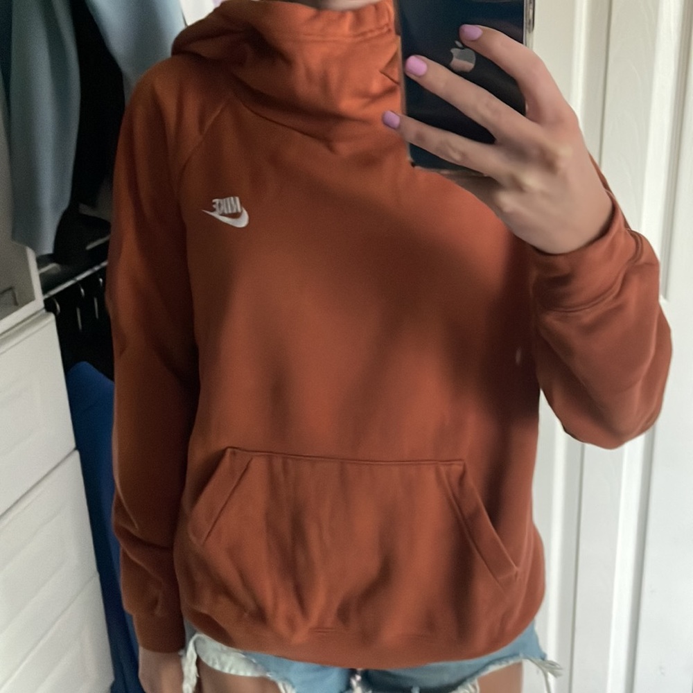 orange nike hoodie